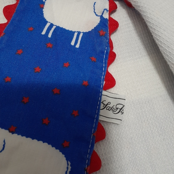 Saks Fith Avenue Vintage Baby Top / Over Dress Sheep - Picture 3 of 6